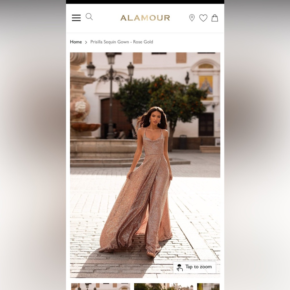 Gold formal dress - Alamour